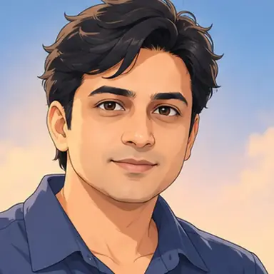 Anime-inspired illustrated profile avatar preserving the subject's recognizable facial features.